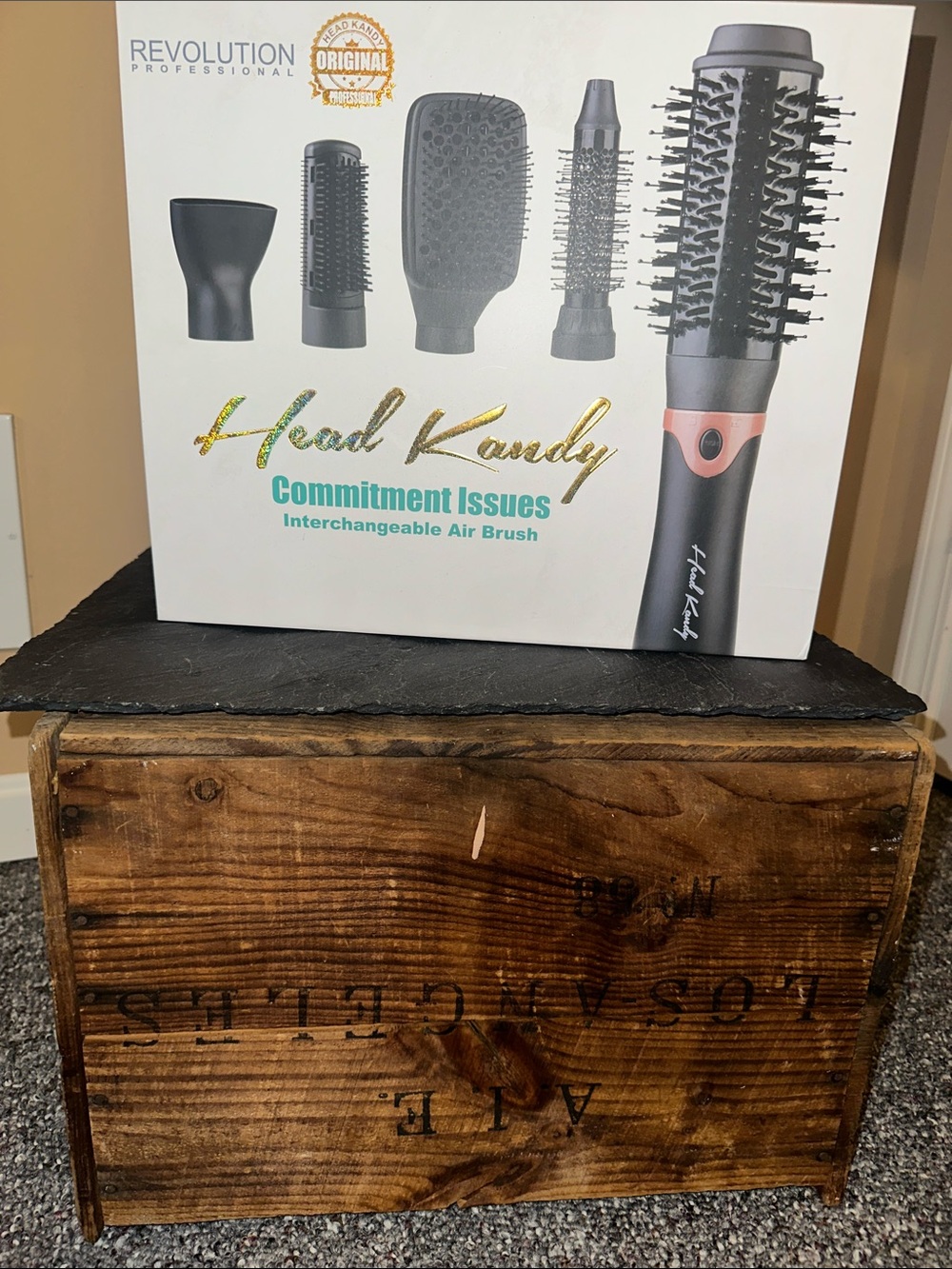 Head Kandy Interchangeable Air Brush - Black & Rose Gold